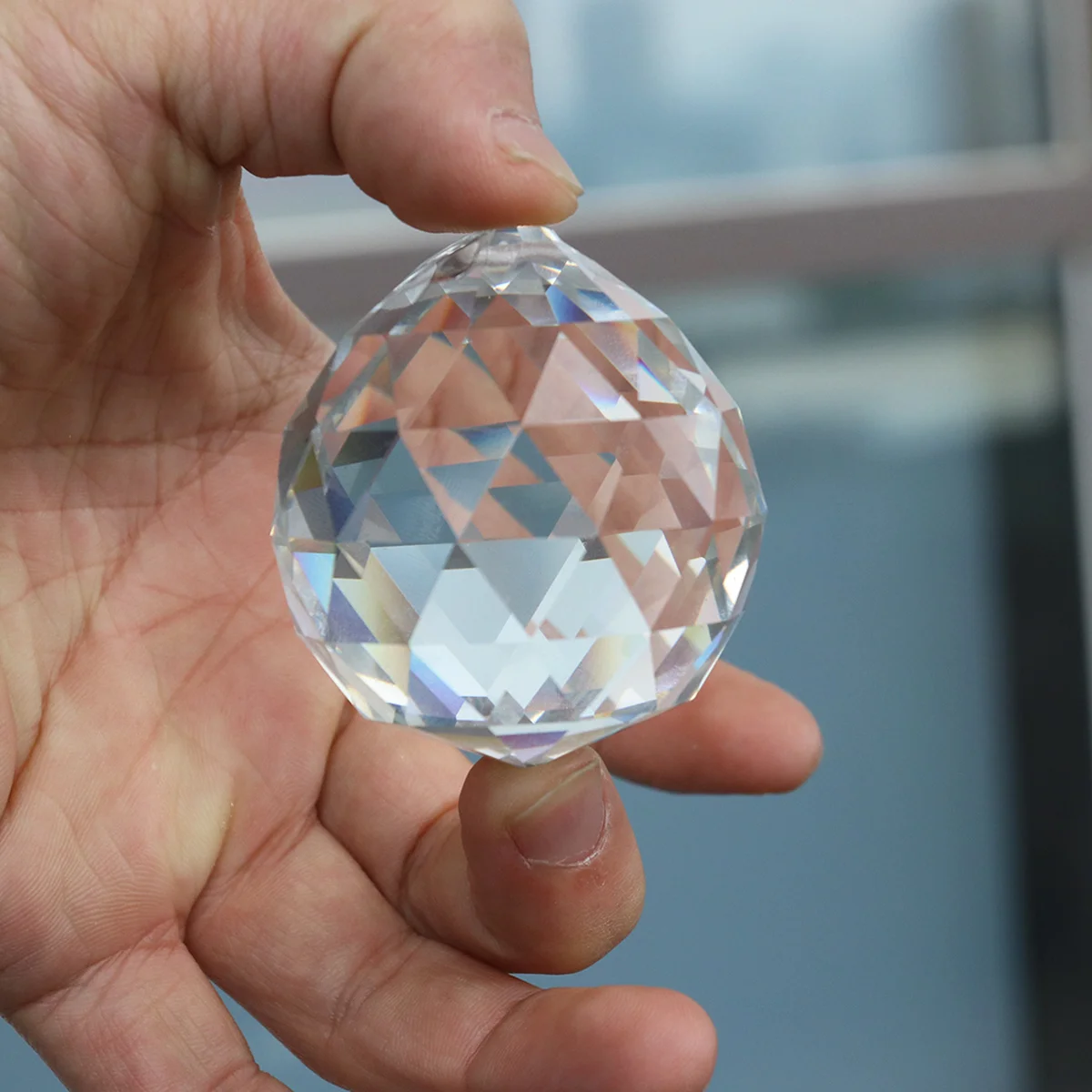 

Clear Crystal Lighting Drops Chandelier Lamp Prisms Hanging Balls Transparent 50Mm Elegant Wedding Centerpiece Decor Banquet