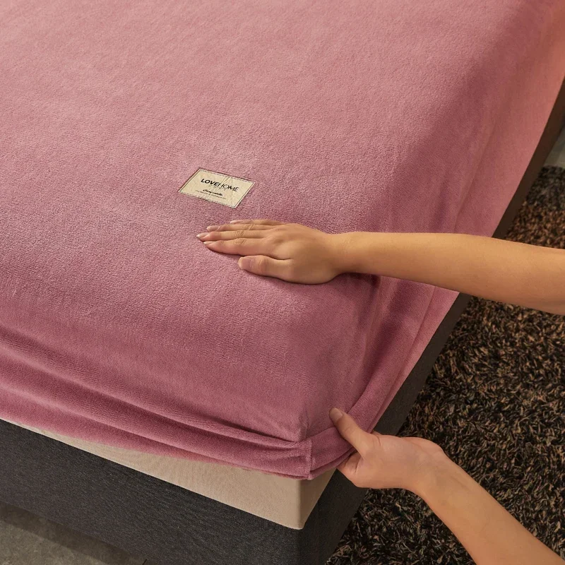 Superweiches, warmes, solides Flanell-Bettlaken – gemütliche Einzel- oder Doppelbettwäsche, perfekt für einen luxuriösen Nachtschlaf – Detail 18