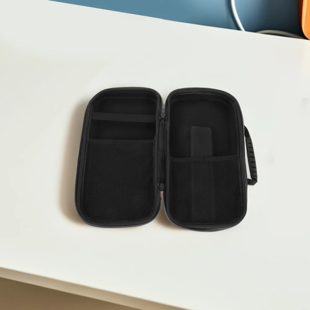 2 قطعة حقائب حمل الميكروفون إيفا الصلب للصدمات المزدوج تخزين سستة الحقيبة لحقيبة تنظيم حماية السفر هيئة التصنيع العسكري المحمولة #4