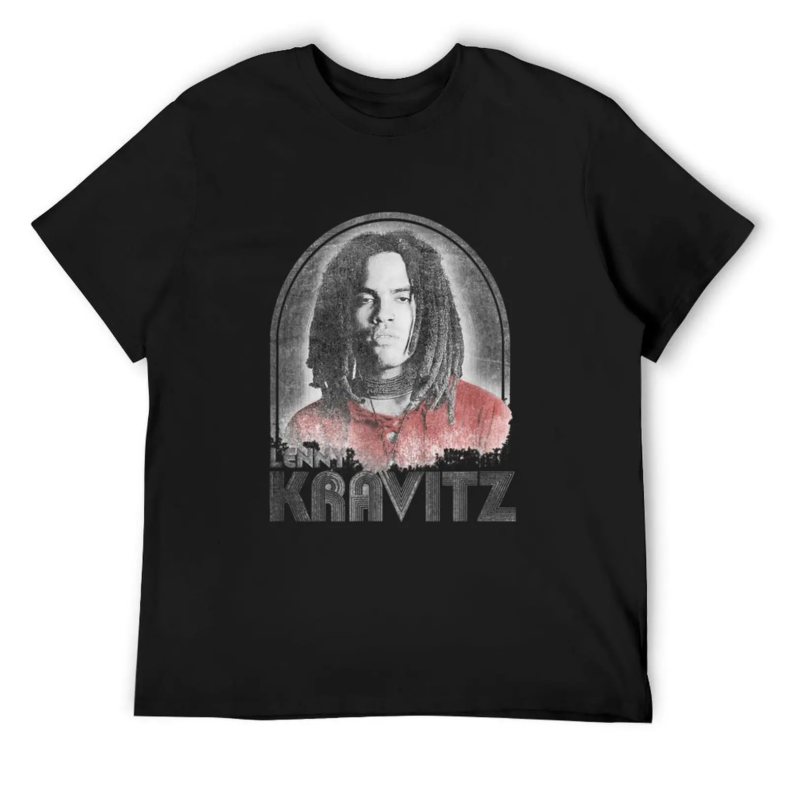 

Lenny KravitzRetro Lines T-Shirt graphic t shirts summer clothes quick-drying croswit shirt man black t-shirts for men
