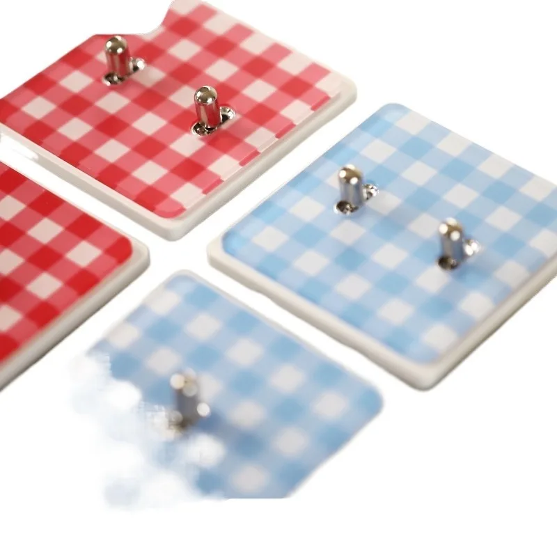 Switch single control double control acrylic lattice, switch 86 panel, wall switch creative retro art