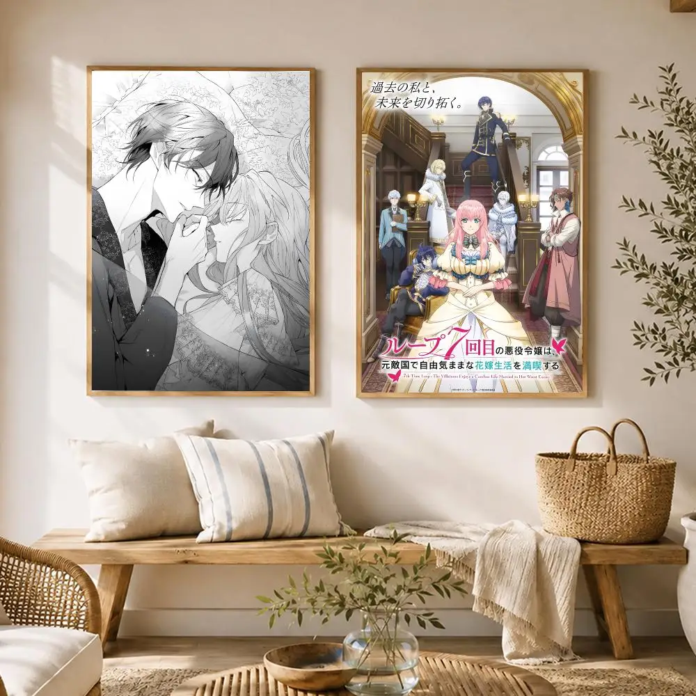 Anime TV 7th Time Loop Poster HD poster wall art self-stick no-residue for home cafe office great gift