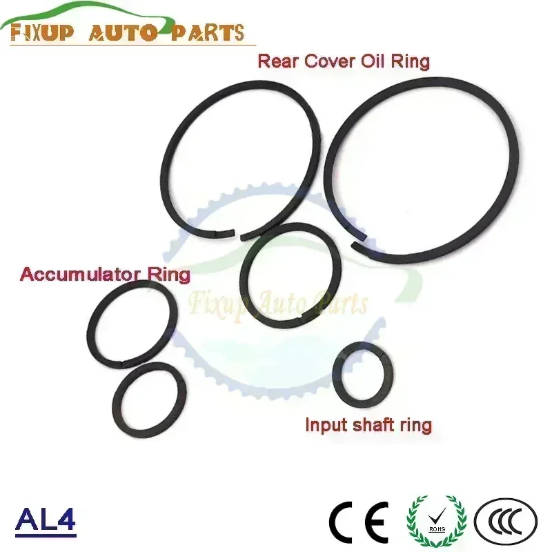 

DPO AL4 Auto Transmission Rear Cover Oil Rings Accumulator Rings Input Shaft Seal For Peugeot 206 207 307 406 Citroen Renault