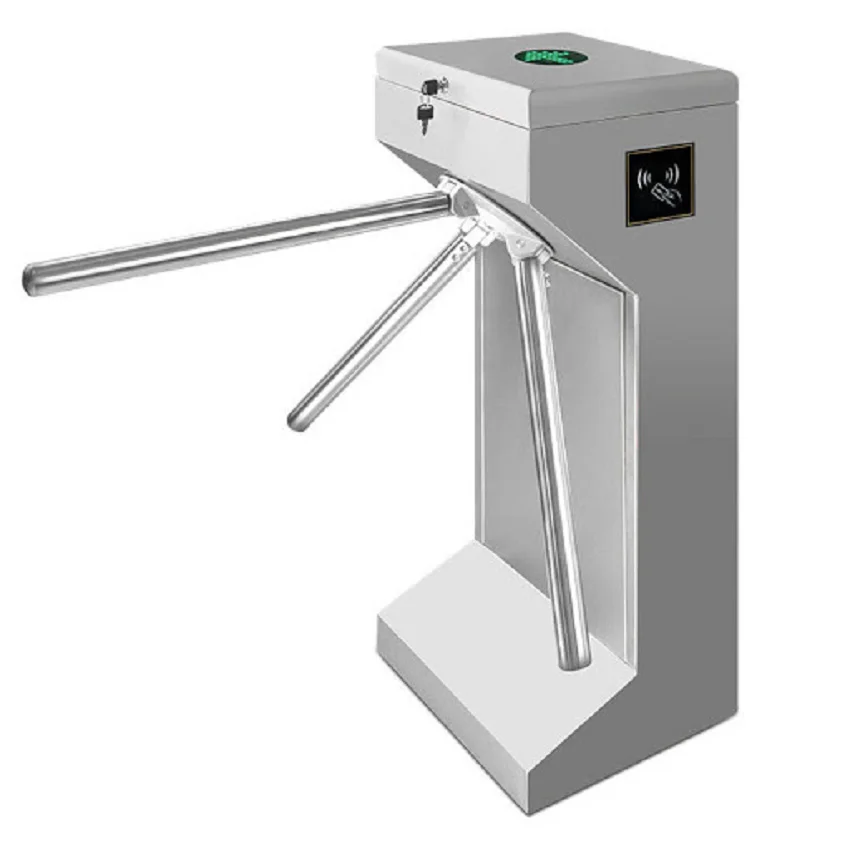 

Automatic Outdoor Bidirectional Vertical Tripod Turnstile Barrier Gates with Biometric Scenic School Construction Site Gym