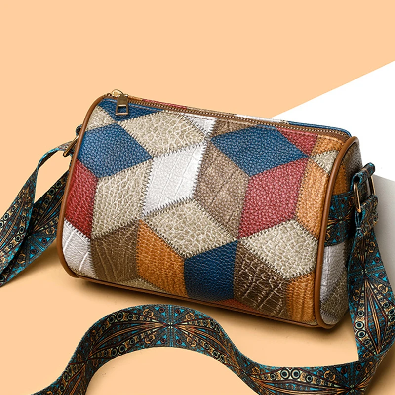 Luksusowa moda damska torba na ramię torba w stylu Vintage torebka dla pań o dużej pojemności torba listonoszka Crossbody