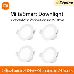 Xiaomi mijia Smart Downlight Down Led Lamp 75-80mm Bluetooth 5.0 MESH Version Dimmable Voice Control Ceiling Recessed Light