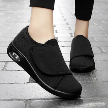 Sneakers women Orthopedics Wide Feet Swollen Walking Casual Shoes Thumb Eversion Adjusting Soft Comfortable Diabetic Woman Shoes