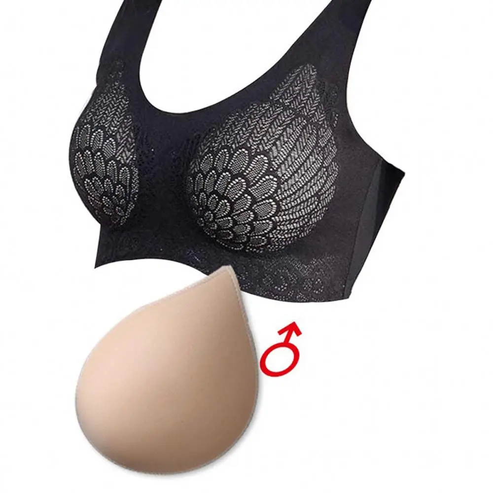 Bra Pads Push Up Inserts Cups Heart Breast Bra Enhancer Sponge Bra Pads Inserts Chest Thicker Chest Pads Women Chest Cups