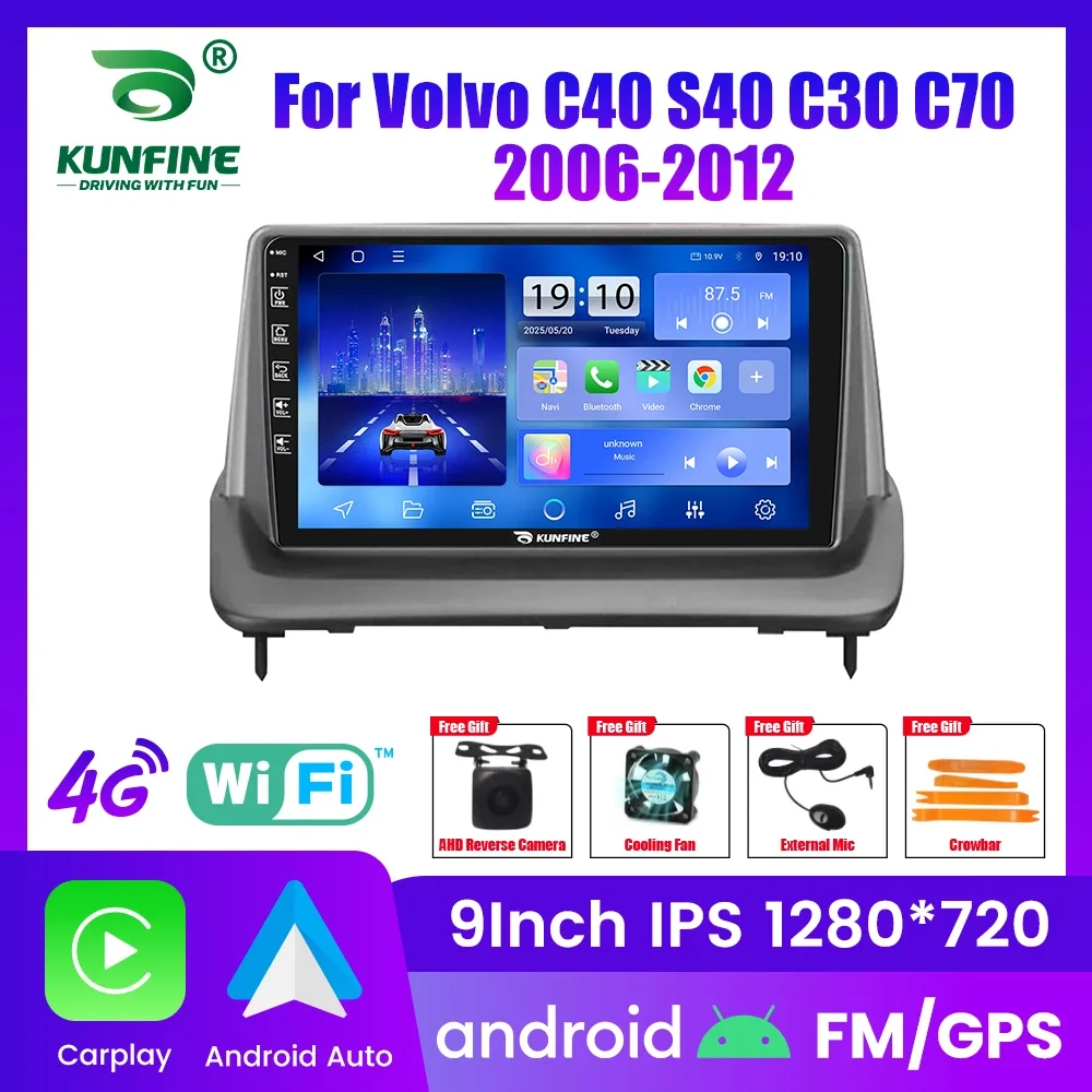 Android Car Radio For Volvo C40 S40 C30 2006-2012Car Stereo 2Din Octa Core GPS Navigation Player IPS Screen Carplay Android Auto