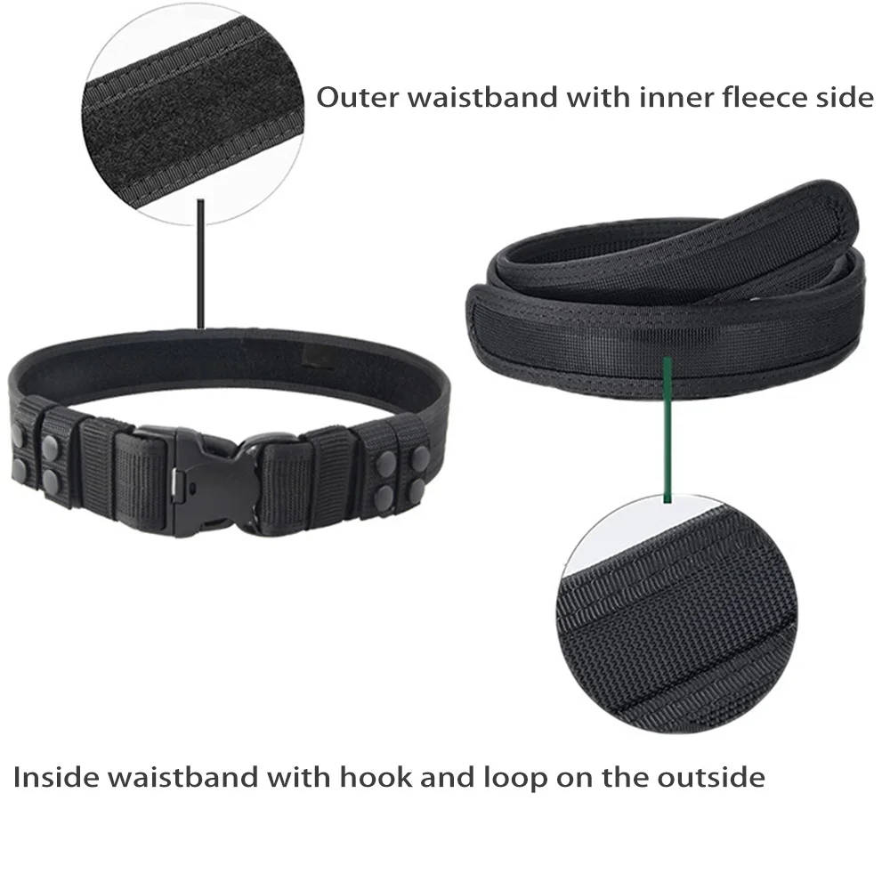 OPHIDIAN مجموعة حزام خارجي حزام نايلون معدات حزام متوسط مشبك تثبيت مشبك مع خطافات القفازات #5