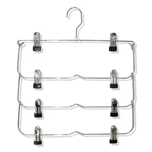 Multicamed Kleiderbügel mit 8 Clips, Lagerregal, Trocknungsgarderobe, Klapphosen, Metallregalrock, 1PC 10 Hauptverkäufe im Rückenlehnen Nmax - №9