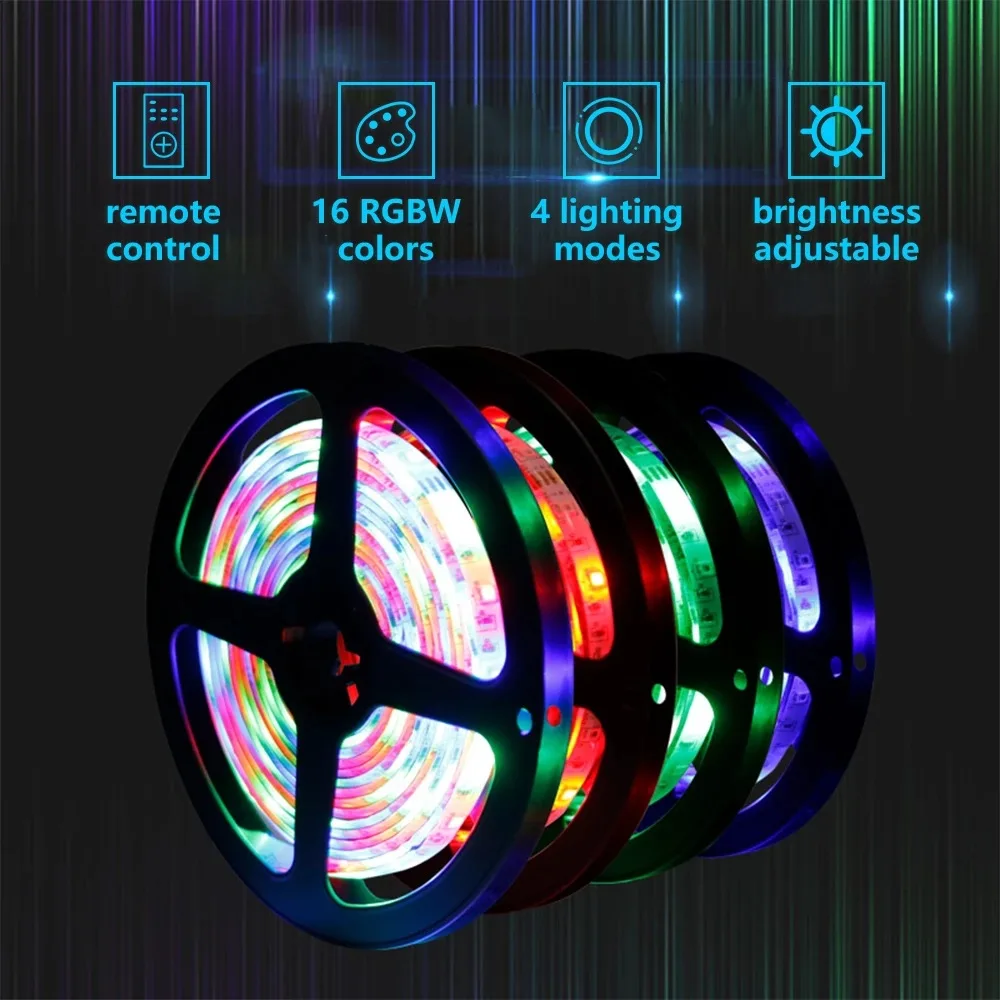 led strip light 10m waterproof 3528RGB set running water strip +44 keys controller