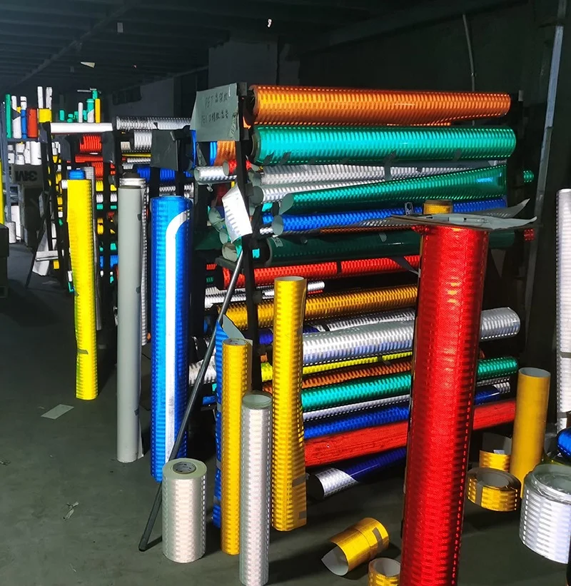 50cm EGP Microprism Engineering Reflective Sheeting PET Self-adhesive Road Traffic Sign Material Reflector Stickers Films