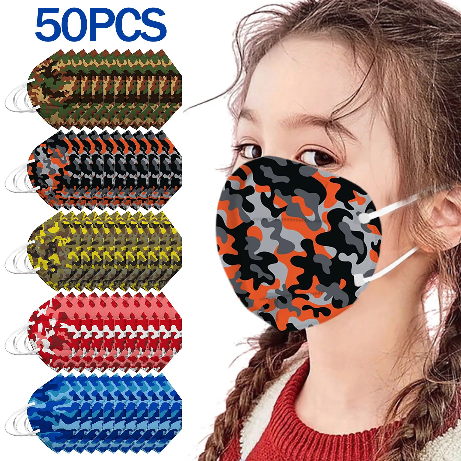 Safety and Breathable Face Masks Camouflage Protective Anti-Dust High-Density Mask Wind And Mist Pollution Filter Masks Supplies