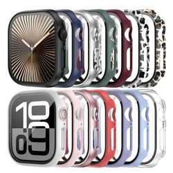 Tempered Glass+Cover For Apple Watch 10 42mm 46mm Matte Hard PC bumper Screen Protector Case iWatch series 10 46mm Accessories
