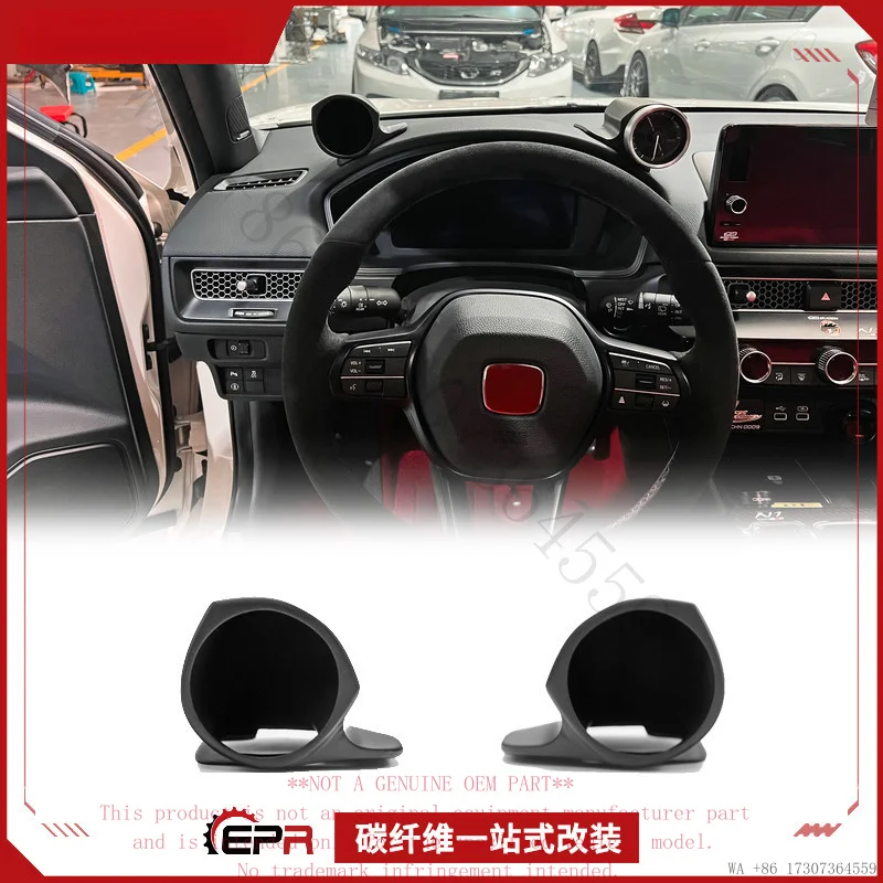 Suitable for Honda Civic FL5 TR, ABS plastic material instrument cover, 60MM modified oil temperature gauge with added water tem
