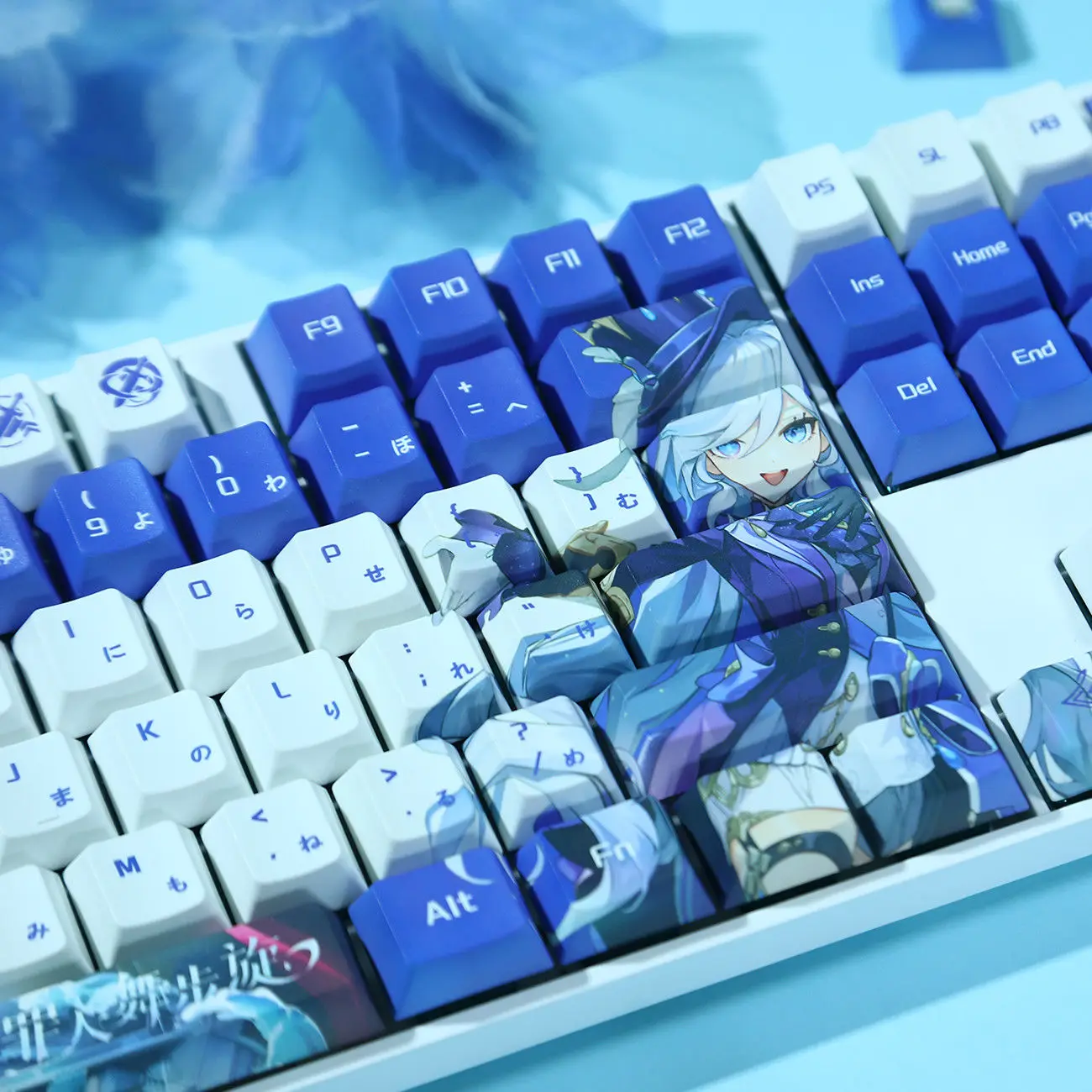

Genshin Impact Theme Funina Keycaps Anime Cute Key Cap PBT Cherry Profile Keycap Mechanical Keyboard Made68 Mad68 Wooting 60