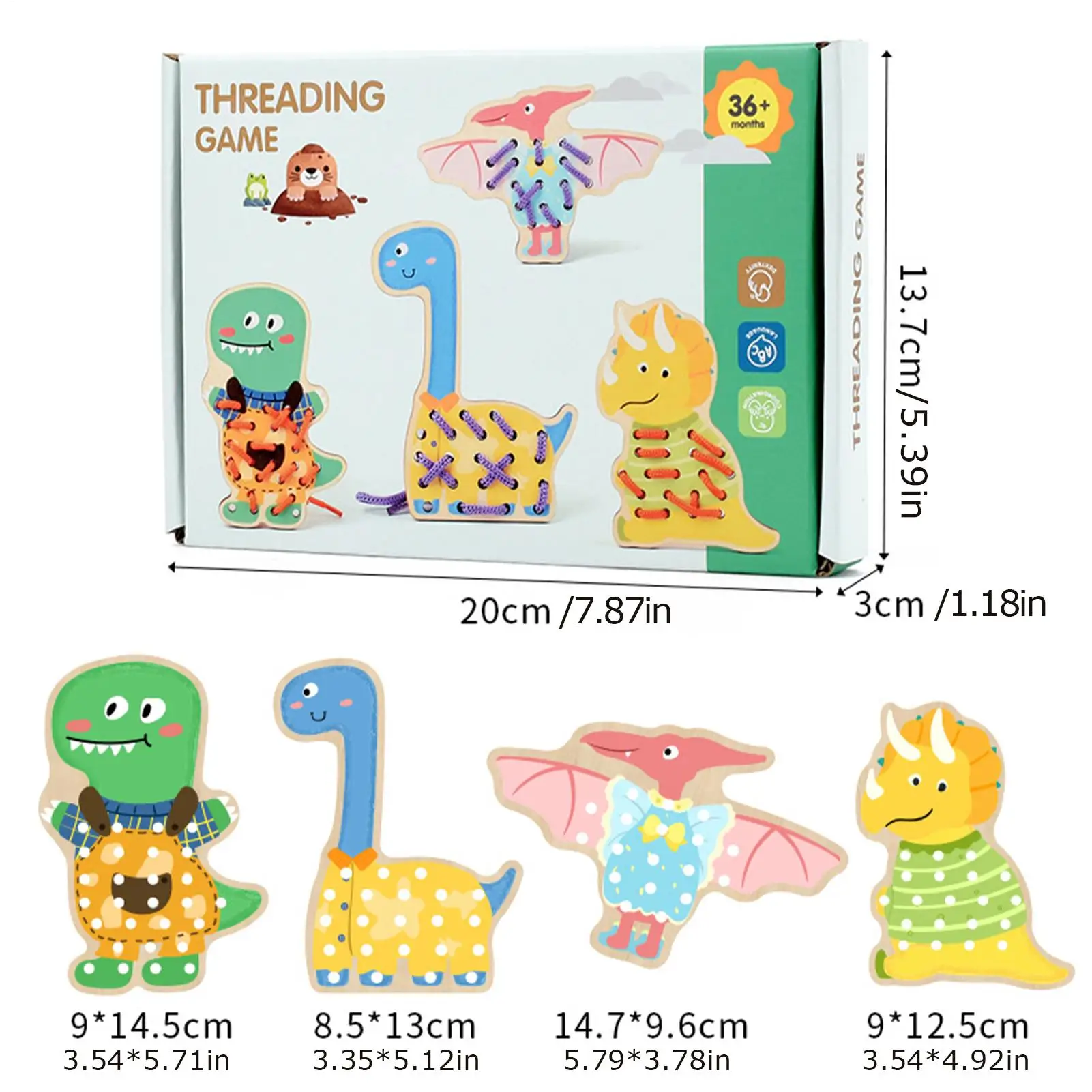 لعبة جلد للأطفال المهارات الحركية الدقيقة التعلم المبكر لعبة ربط خشبية لمرحلة ما قبل المدرسة الأطفال الصغار بنين بنات المنزل #6