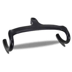AERONOVA Full Carbon Bicycle Handlebar Road Race Bike No Logo 3K Matte Carbon Integrated Speed Handles Bar for Bicycle Parts