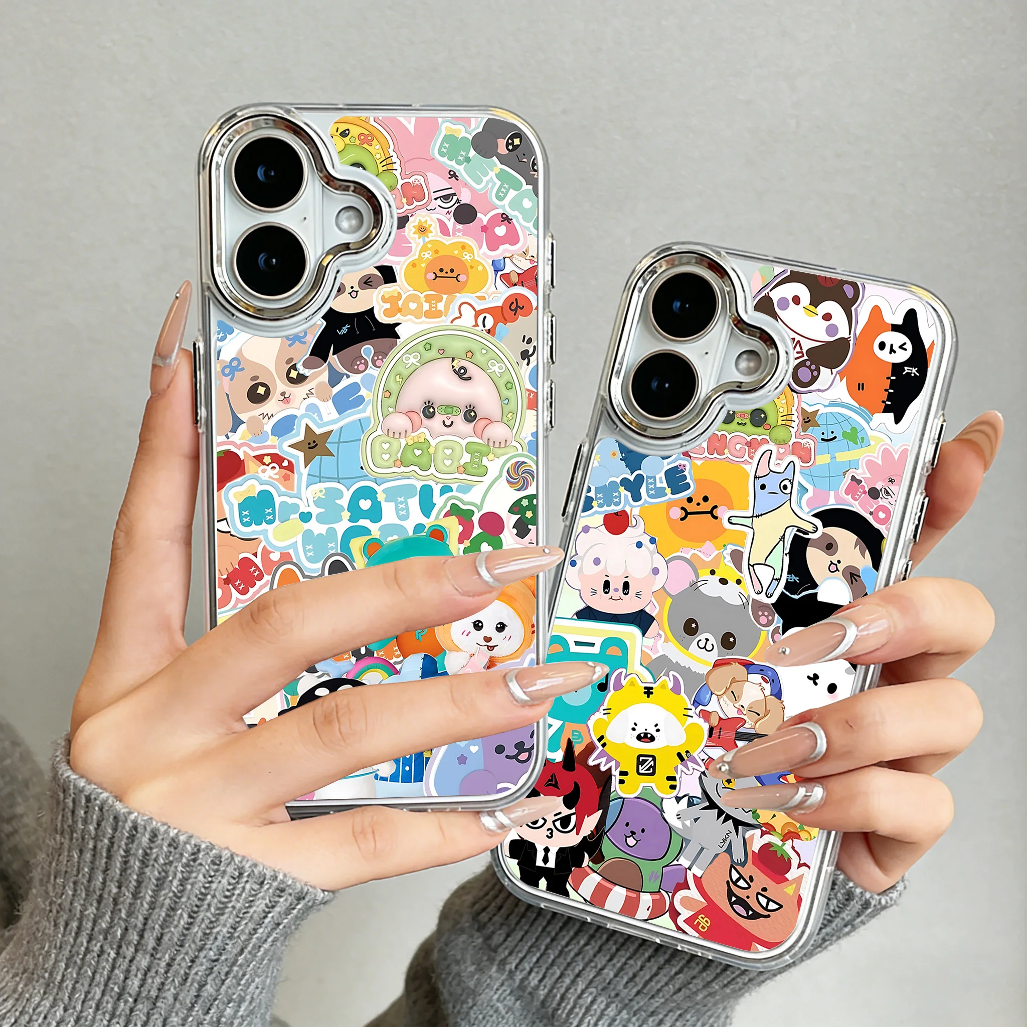 Anime-Maskottchen GMMTV Handyhülle für Samsung Galaxy S25 S24 S23 S22 S21 S20 Note20 FE Ultra Edge Plus 4G 5G Transparente Weiche Schutzhülle