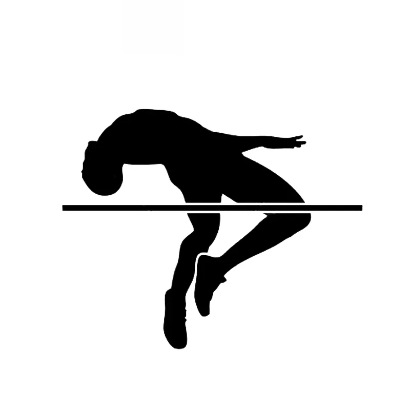 

Car Stickers Coolest High Jumper Decoration Car Stickers PVC Accessories Decals Creative Waterproof Black/white,13cm*11cm