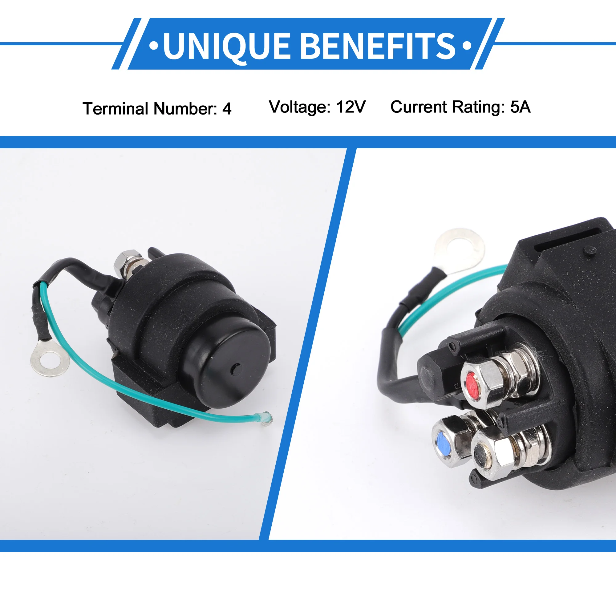 UXCELL مركبة بحرية قوة تقليم إمالة التتابع لسوزوكي 35-150hp 88-01 12 فولت 5A 4 محطة