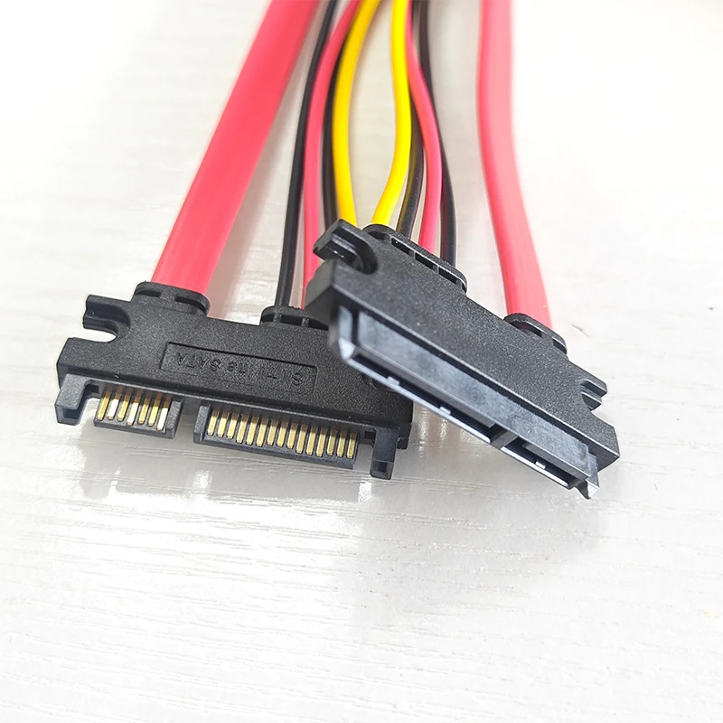 1Pc SFF-8482 Sas 29 Pin Naar Sata 22pin Harde Schijf Raid Verlengkabel Sas Naar Sata Met 15 Pin Sata Power Poort