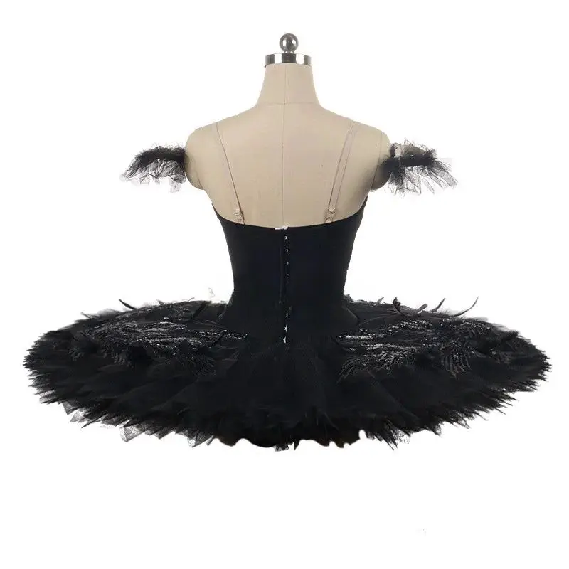 Black Swan ballet dress tutu Feather International Competition daytime Goose Lake costume Blue bird custom