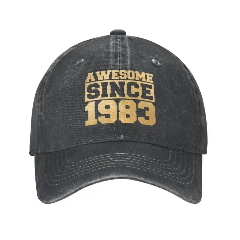 

Custom Cotton 1983 Birthday Baseball Cap Sports Men Women's Adjustable Dad Hat Summer