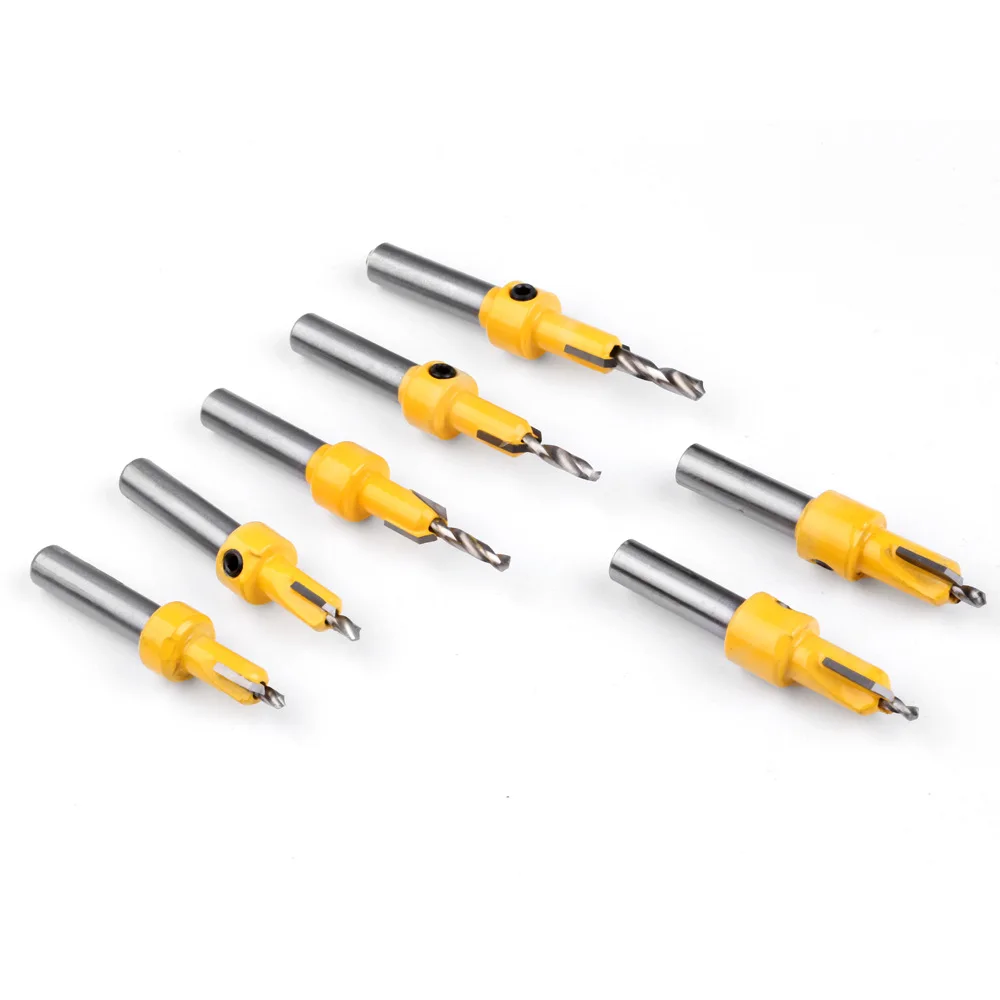 1 Pc 8mm 12mm Woodworking Countersink Drill Perforator Alloy Head Hole Drill Wood Screw Mounting Step Drill Bit