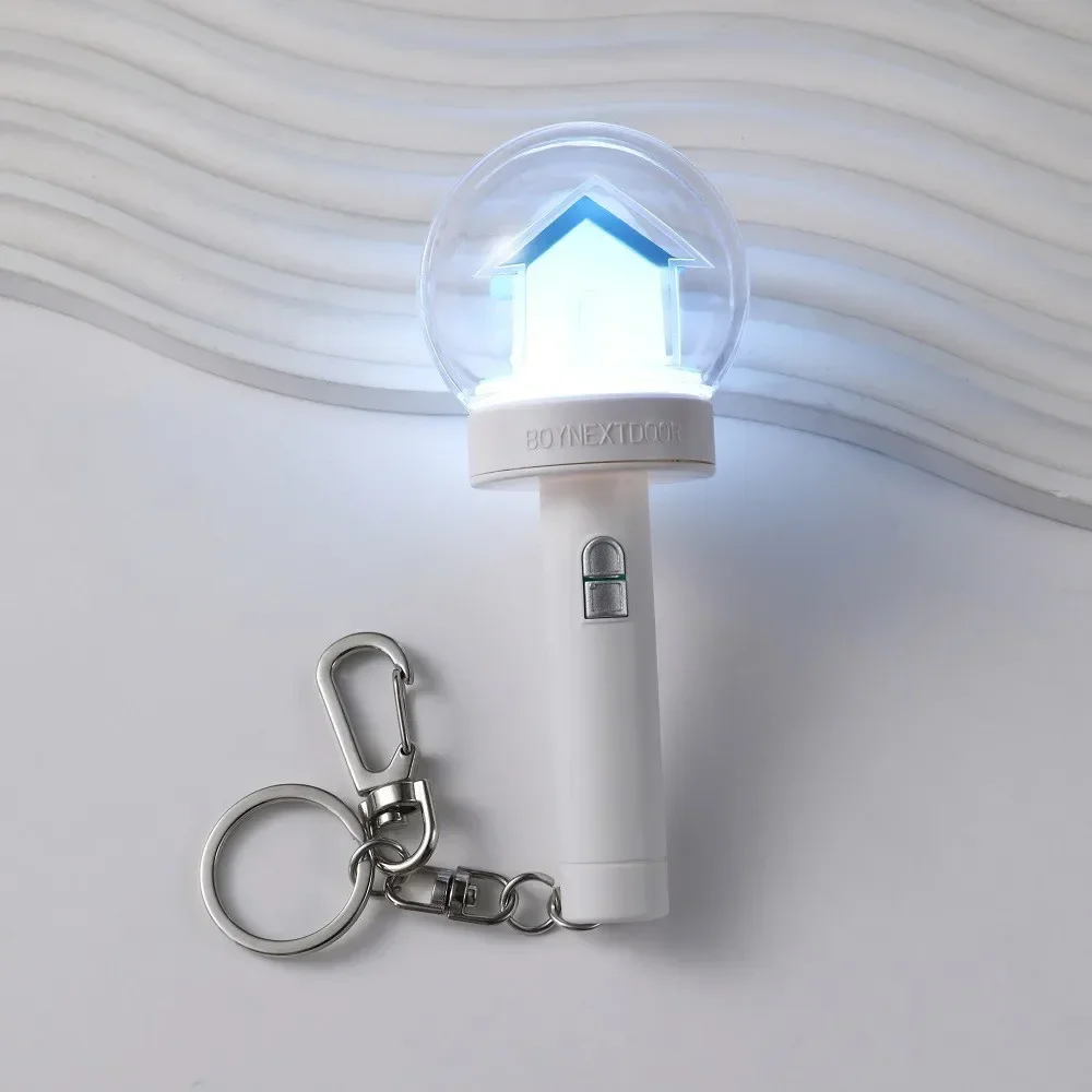 Kpop Idol BOYNEXTDOOR Mini Light Stick Keyring Glow Stick Key Chains Home Decoration for ONEDOOR Gift