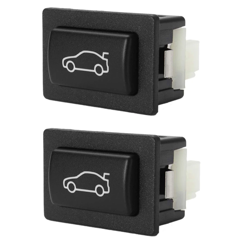 2X Universal Car Trunk Unlocking Switch Button Plastic Black For BMW F20 F30 F35 F10 F11 F18 E84 61319200316 2011-2014