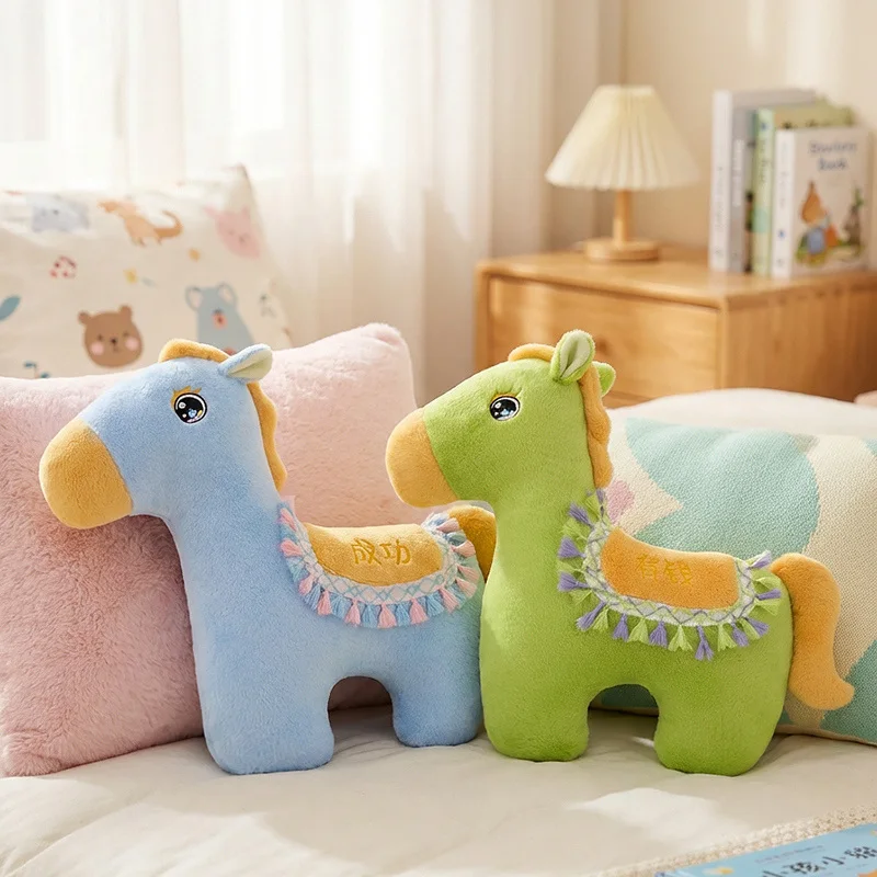Célèbre Style ethnique poney jeter oreiller Style minimaliste tons de couleur chaude cheval poupée enfant sommeil compagnon chambre décor