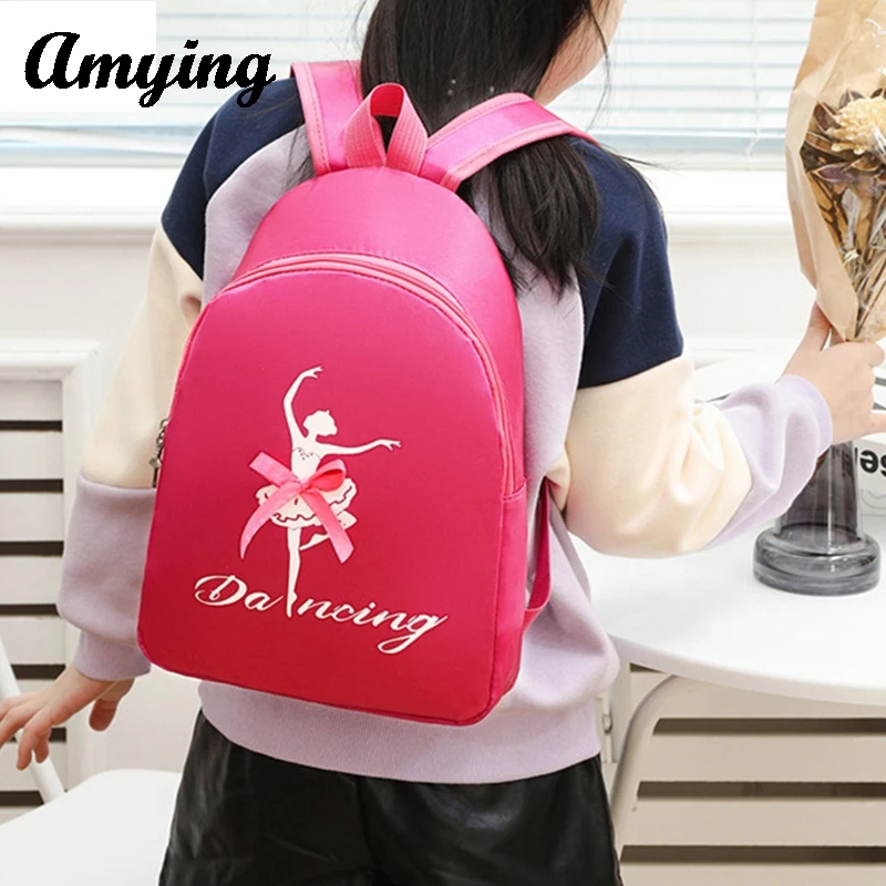 Cute School Backpack for Children, Latin Ballet Sports, Mala de ginástica, Saco de armazenamento para criança, Princess Bag para meninas, Kids