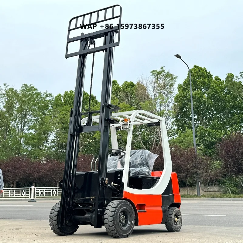 

2ton Forklift Semi Electric Forklift 3 Ton 5Ton Mini Lithium Battery Forklift Lifting Height 3m 7m with Attachment