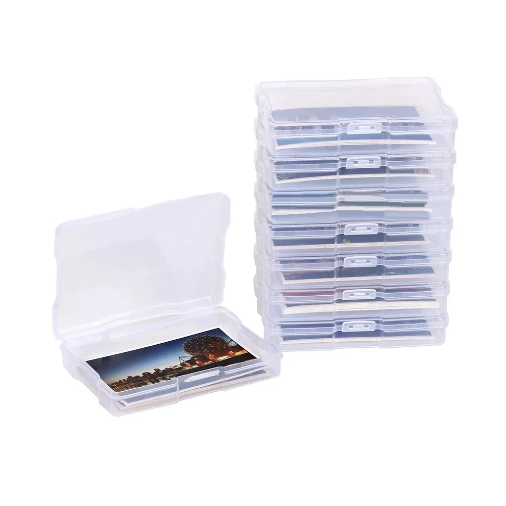 1PCS Transparent Storage Box PP Photo Crafts Organiser Including 6 Cases Buckle Design Versatile 1pc Home Storage Organization