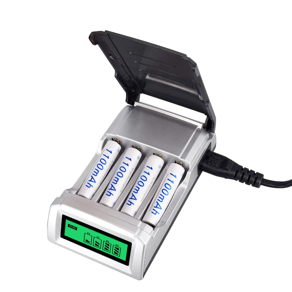 Smart LCD Display Intelligent Battery Charger for 1.2v NiCD NiMH AA AAA Rechargeable Batteries Universal Battery Charger