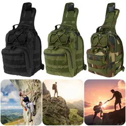 Crossbody bag waterproof tactical shoulder small chest bag men's outdoor sports bicycle camouflage handbag