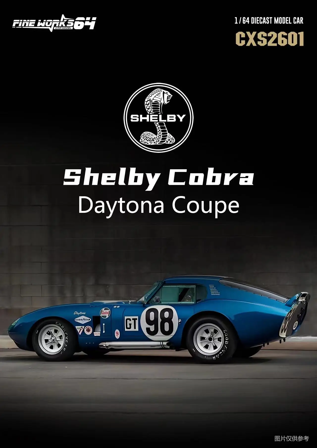 **Pre-order ** Fine works64 1:64 Shelby Daytona Coupe Diecast Model Car