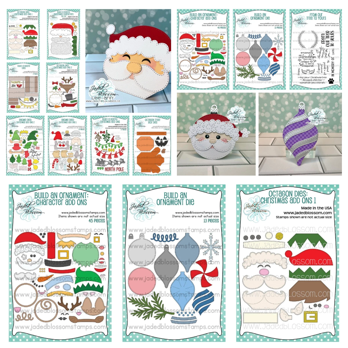 

October 2025 Character Add Ons Ornament Christmas Clear Stamps Embossing Stencil DIY Scrapbook Metal Cutting Dies Decoration New