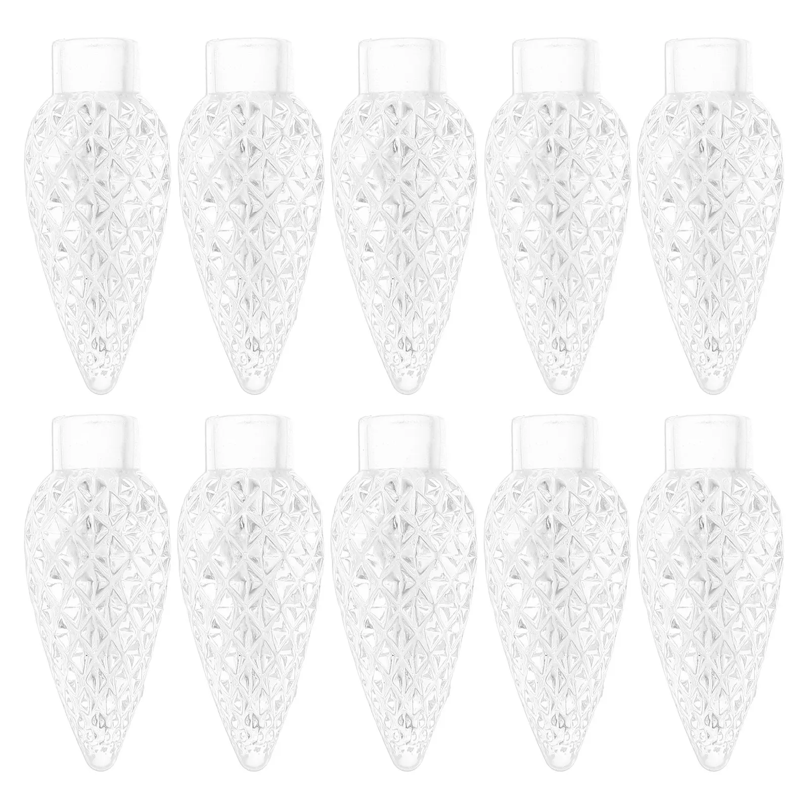 

100 шт. синих декоративных колпачков для лампочек в форме гайки, для уличных и интерьерных светильников, замена для рождественских ночников