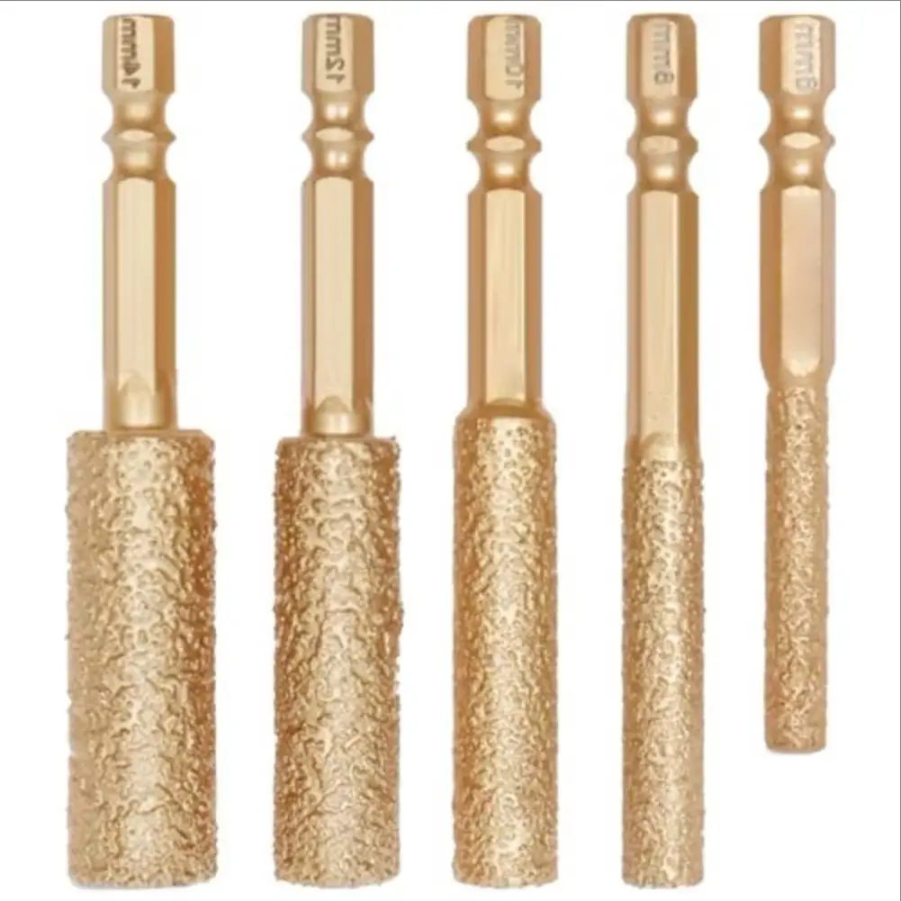 مثقاب جاف ثقب لكمة مثقاب الخشب 2 في 1 حصى مثقاب تلميع وتشذيب الزجاج الحفر الخرسانة فتاحة ثقب خاصة