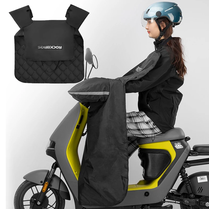 

Universal purpose motorcycle scooter leg cover knee blanket 2-in-1 Thick apron gloves Autumn and winter waterproof apron