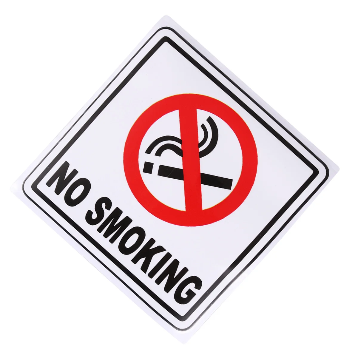 10pcs 14X14Cm No Smoking Sticker Waterproof Sun Resistant Pet Car Bumper Sticker For Auto Body Smooth Surfaces Traffic Safety