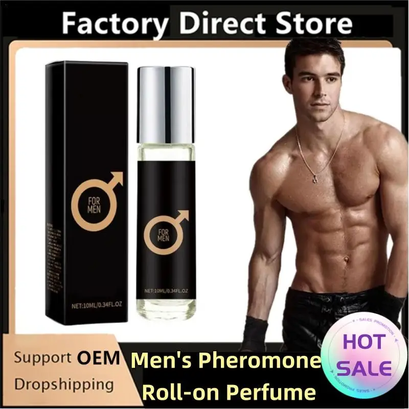 Perfume Roll-on portátil para socio íntimo, Perfume de feromonas que estimula la flirteo, Perfume Natural suave para hombres, 1 ud.