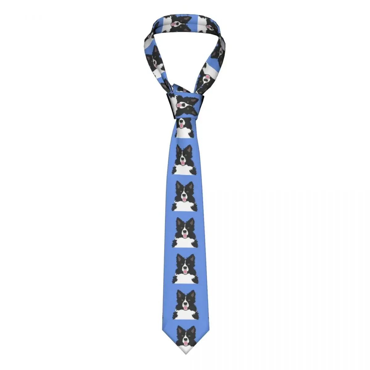 Classic Tie Men Neckties for Wedding Party Business Adult Neck  Casual Border Collie Dog 