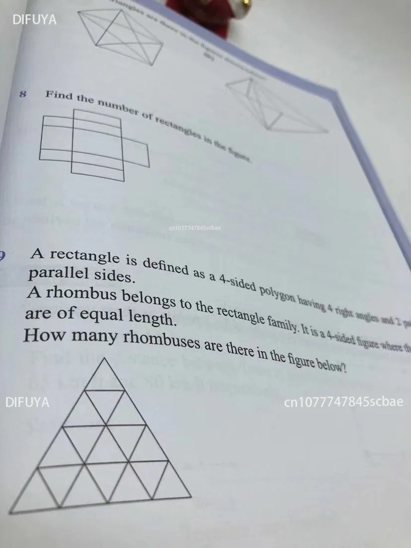 5 Książek/Zestaw Olimpiada Matematyczna SAP Klasa 1-6 Ćwiczenia Treningowe Myślenia Matematycznego Zeszyt Ćwiczeń Angielski Podręcznik Matematyczny Angielski