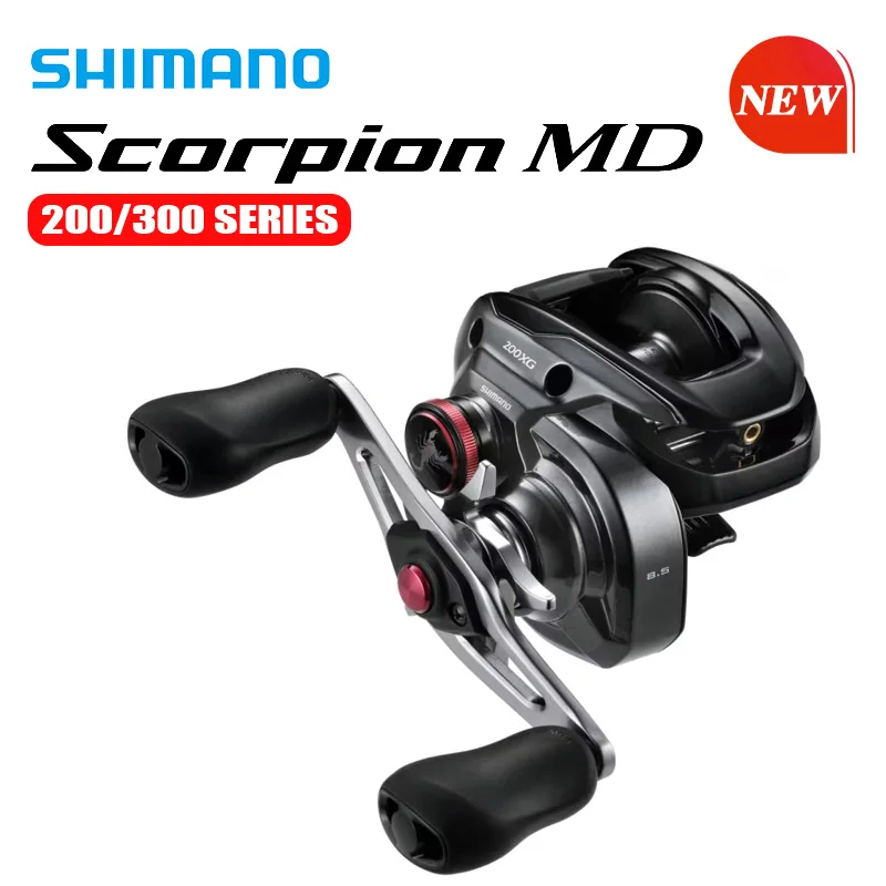 SHIMANO 24 NEW SCORPION MD 201HG 201XG 301XG 301XGLH MGL Baitcasting Reel MAX GRAG 6KG SVS 7/1BB Saltwater Carretilha De Pesca