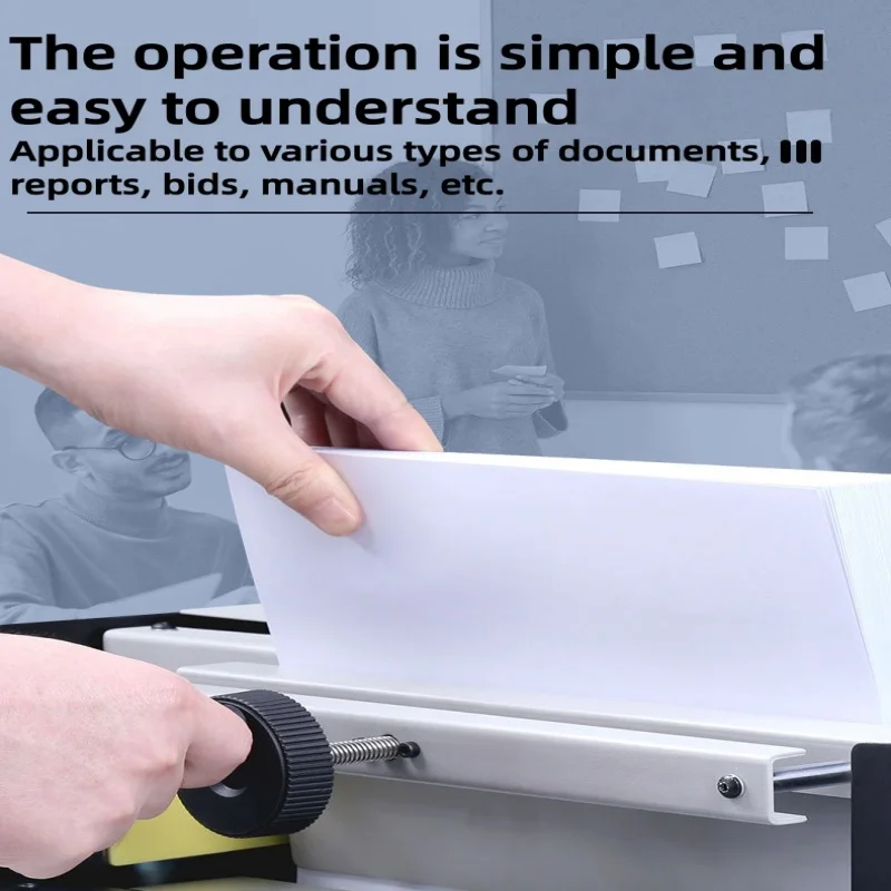 

Semi-automatic wireless hot melt adhesive machine desktop electric A4 tender document binding machine small size