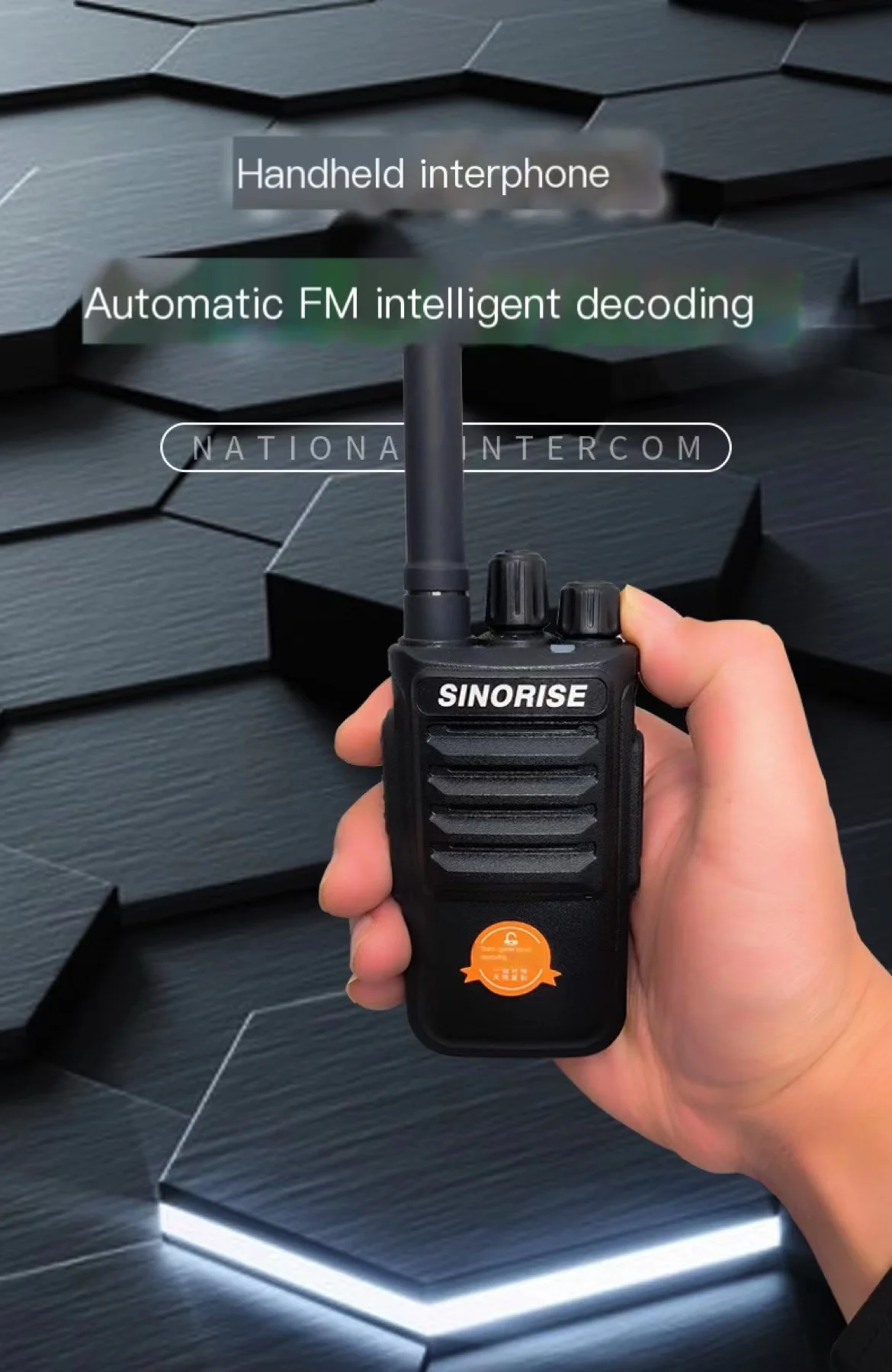 SINORISE-Automatic FM Analog Walkie-Talkie, High-Power, Outdoor Unit, Small Portable, Civil, Mini Handheld, SR-628